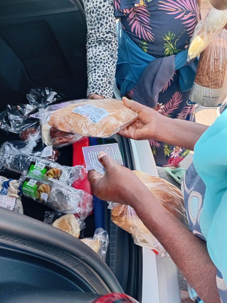Packing food parcels